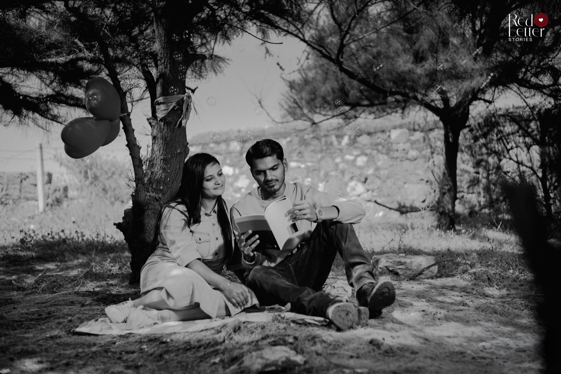 Joyful couple portrait
